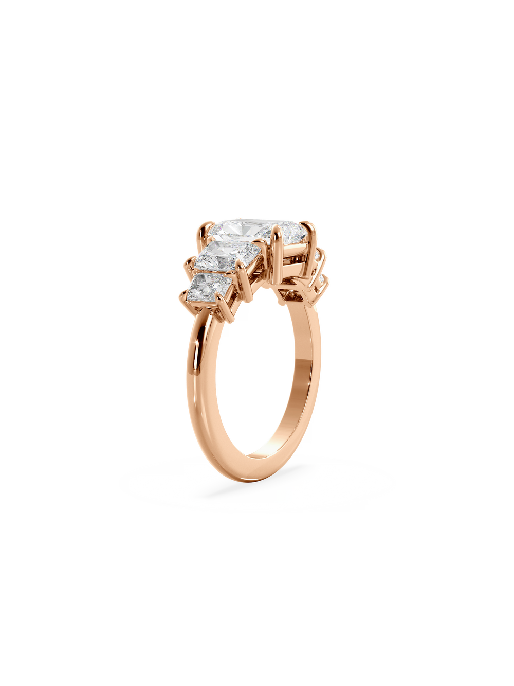 Radiant Signature Five-Stone Ring - View 