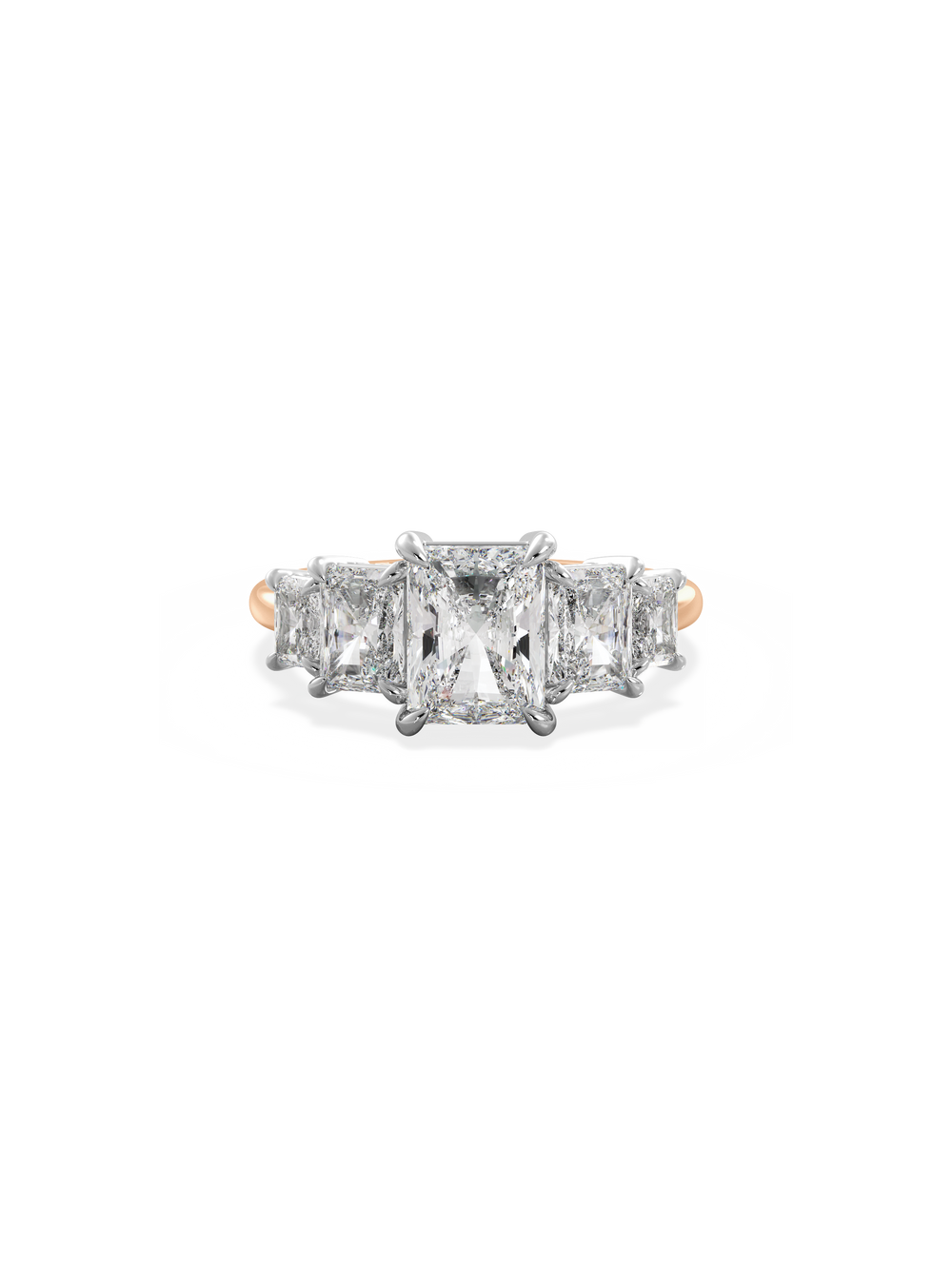 Radiant Signature Five-Stone Ring - View 
