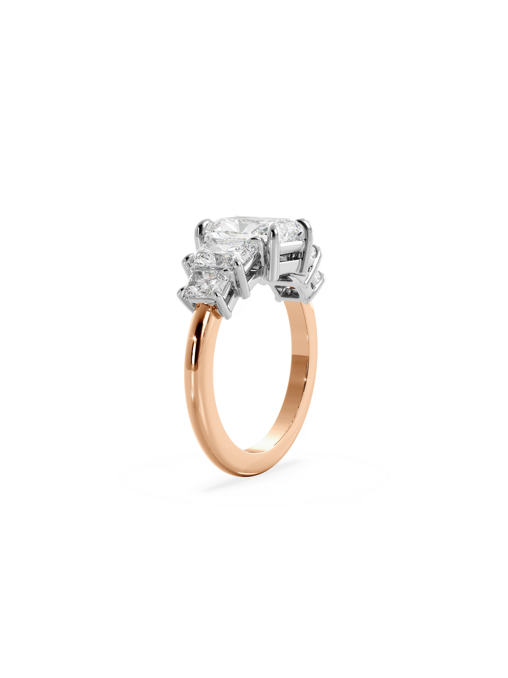 Radiant Signature Five-Stone Ring - View 