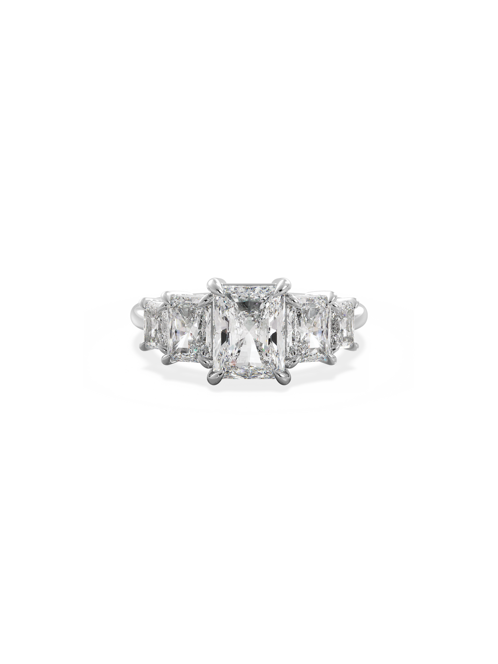 Radiant Signature Five-Stone Ring - View 