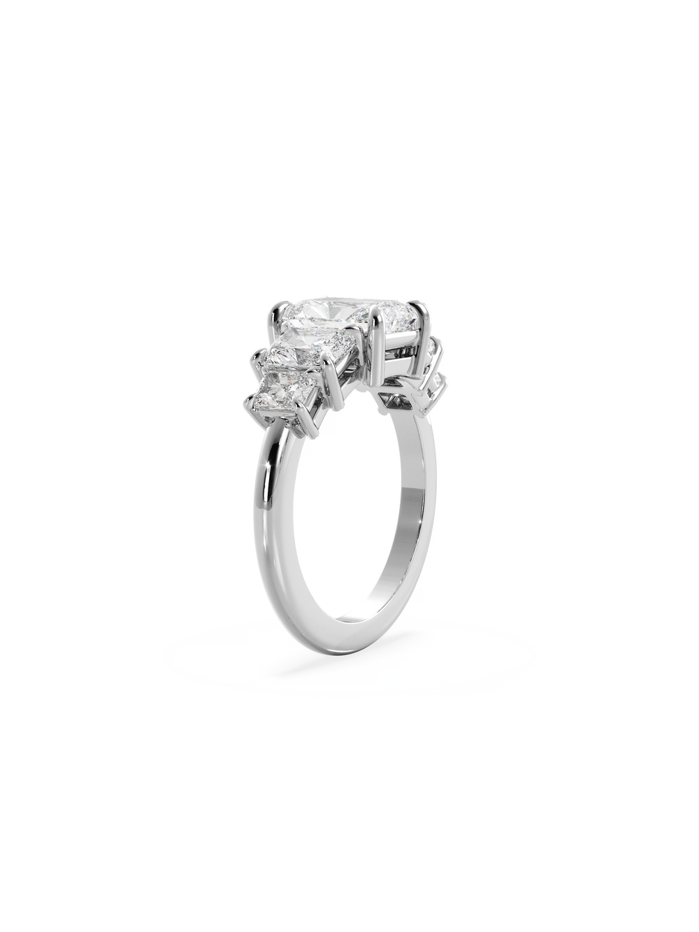 Radiant Signature Five-Stone Ring - View 