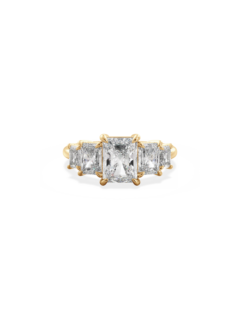 Radiant Signature Five-Stone Ring - View 