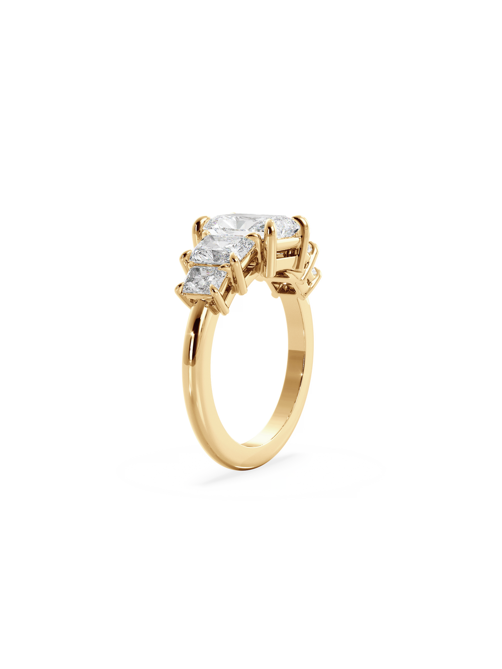 Radiant Signature Five-Stone Ring - View 