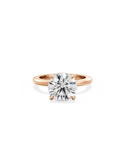 Round Ceremonial Solitaire Ring