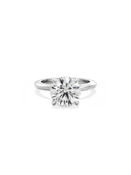 Round Ceremonial Solitaire Ring