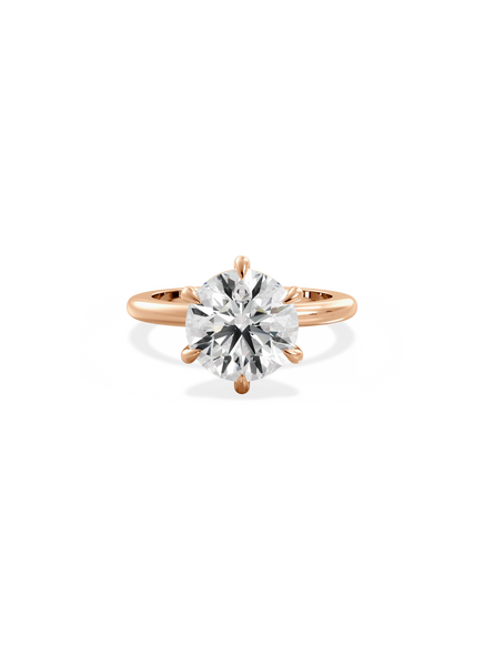 Round Ceremonial Solitaire Ring