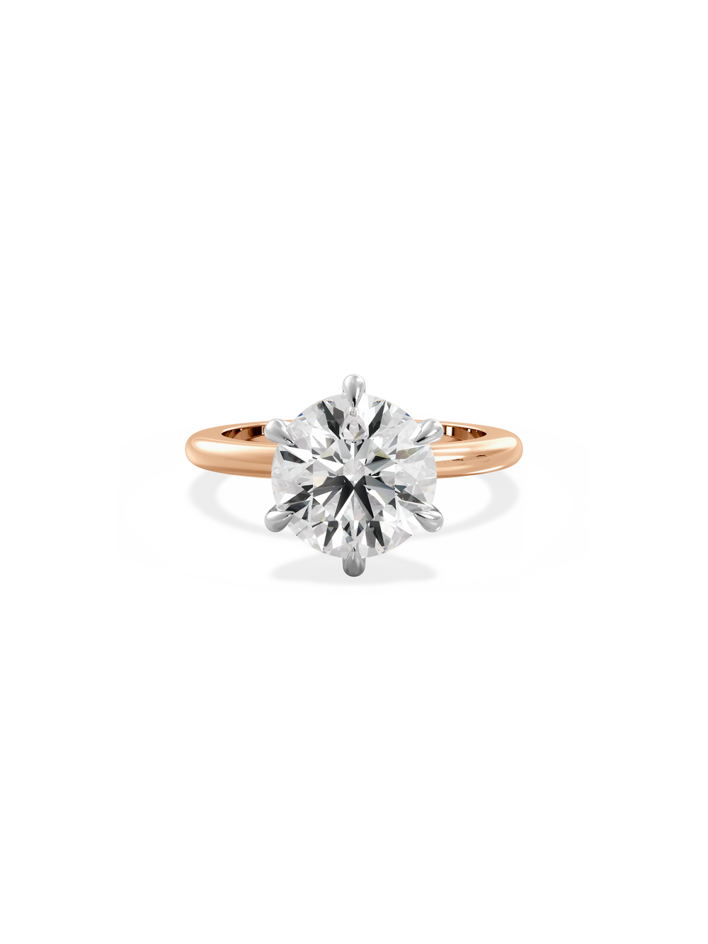 Round Ceremonial Solitaire Ring - View 