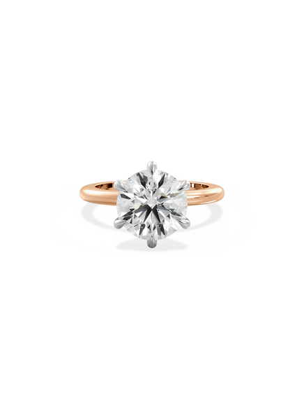 Round Ceremonial Solitaire Ring