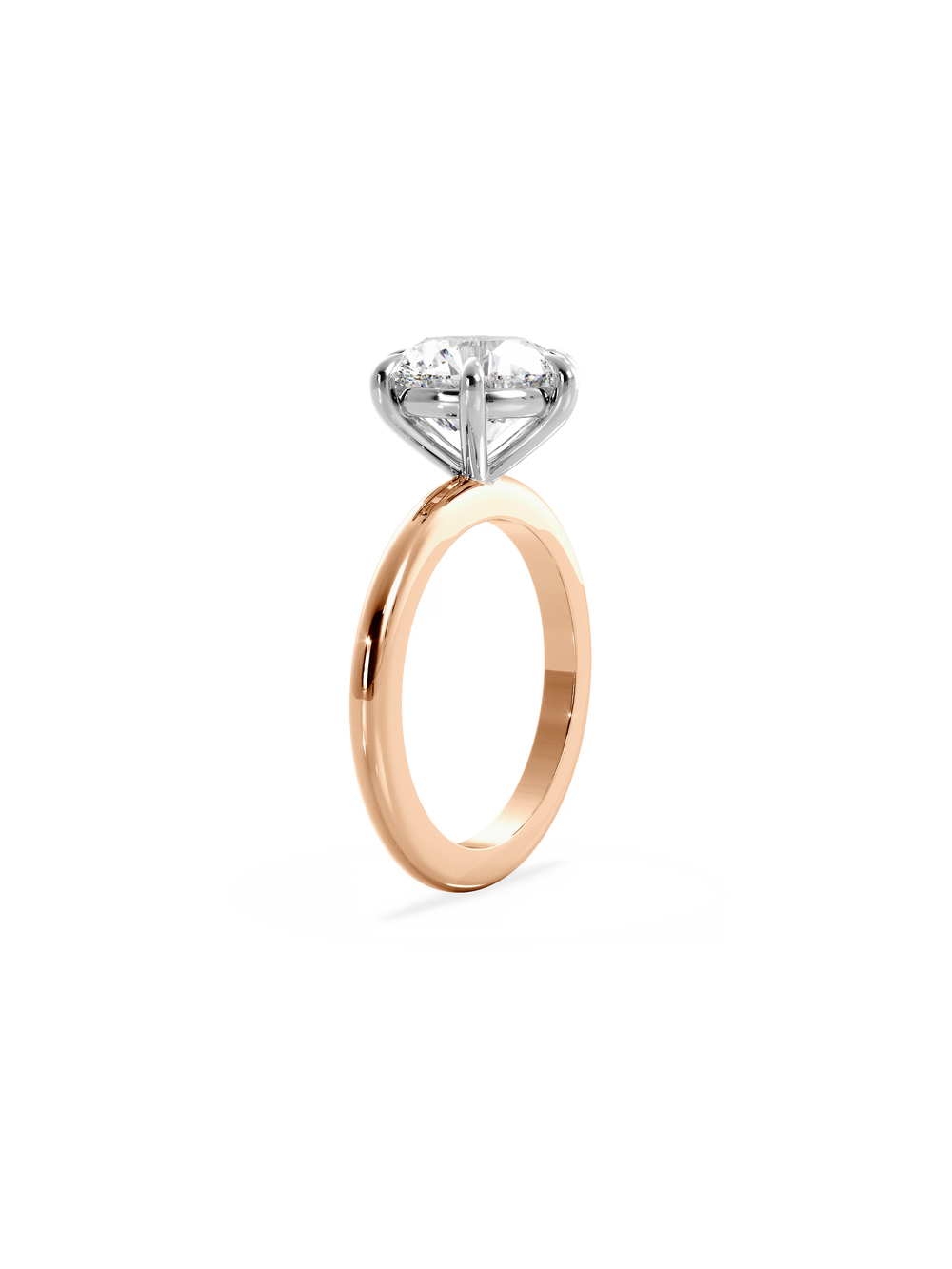 Round Ceremonial Solitaire Ring - View 