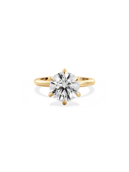 Round Ceremonial Solitaire Ring