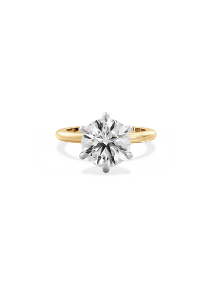 Round Ceremonial Solitaire Ring