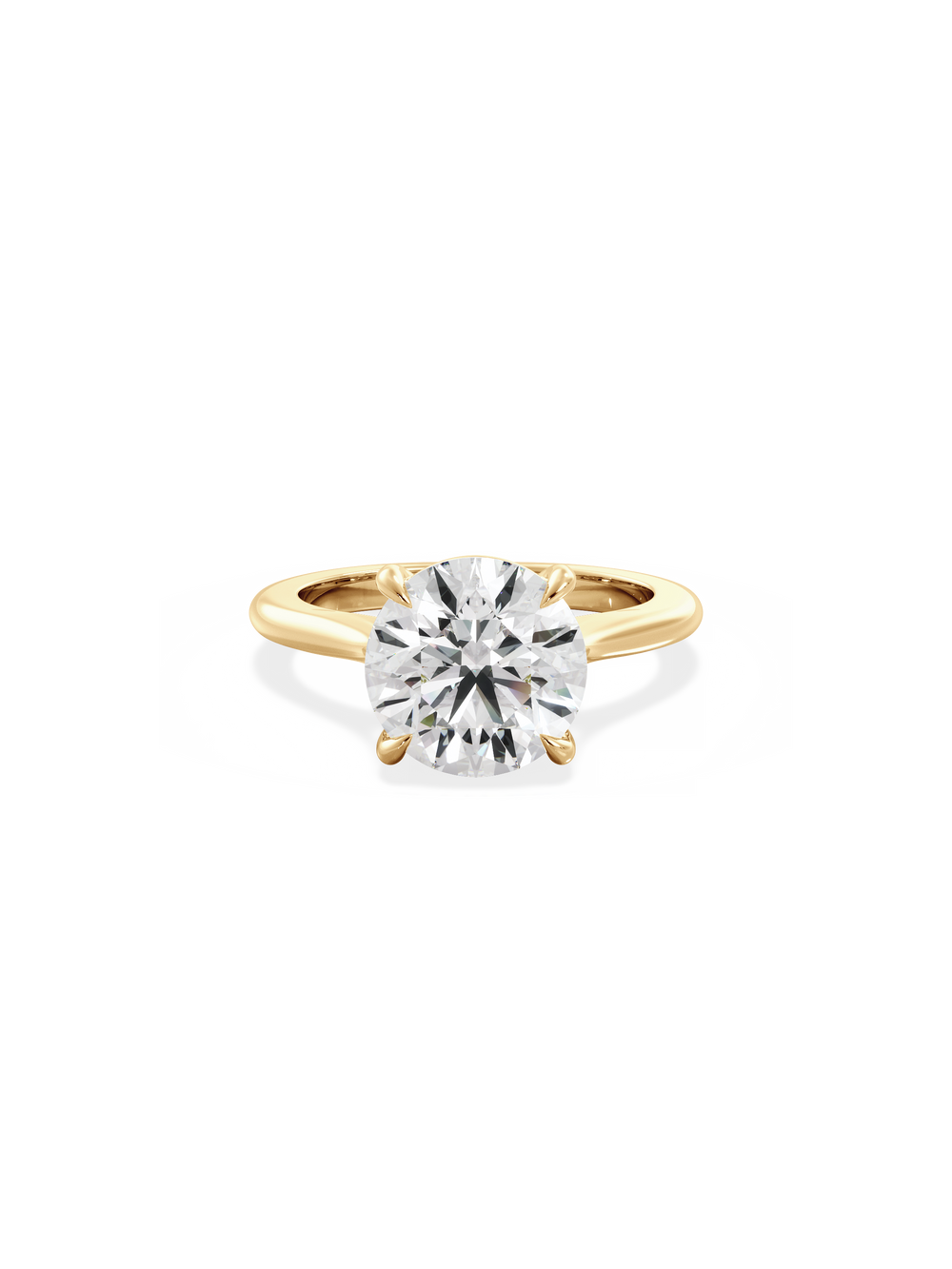 Round Classic Solitaire Ring - View 