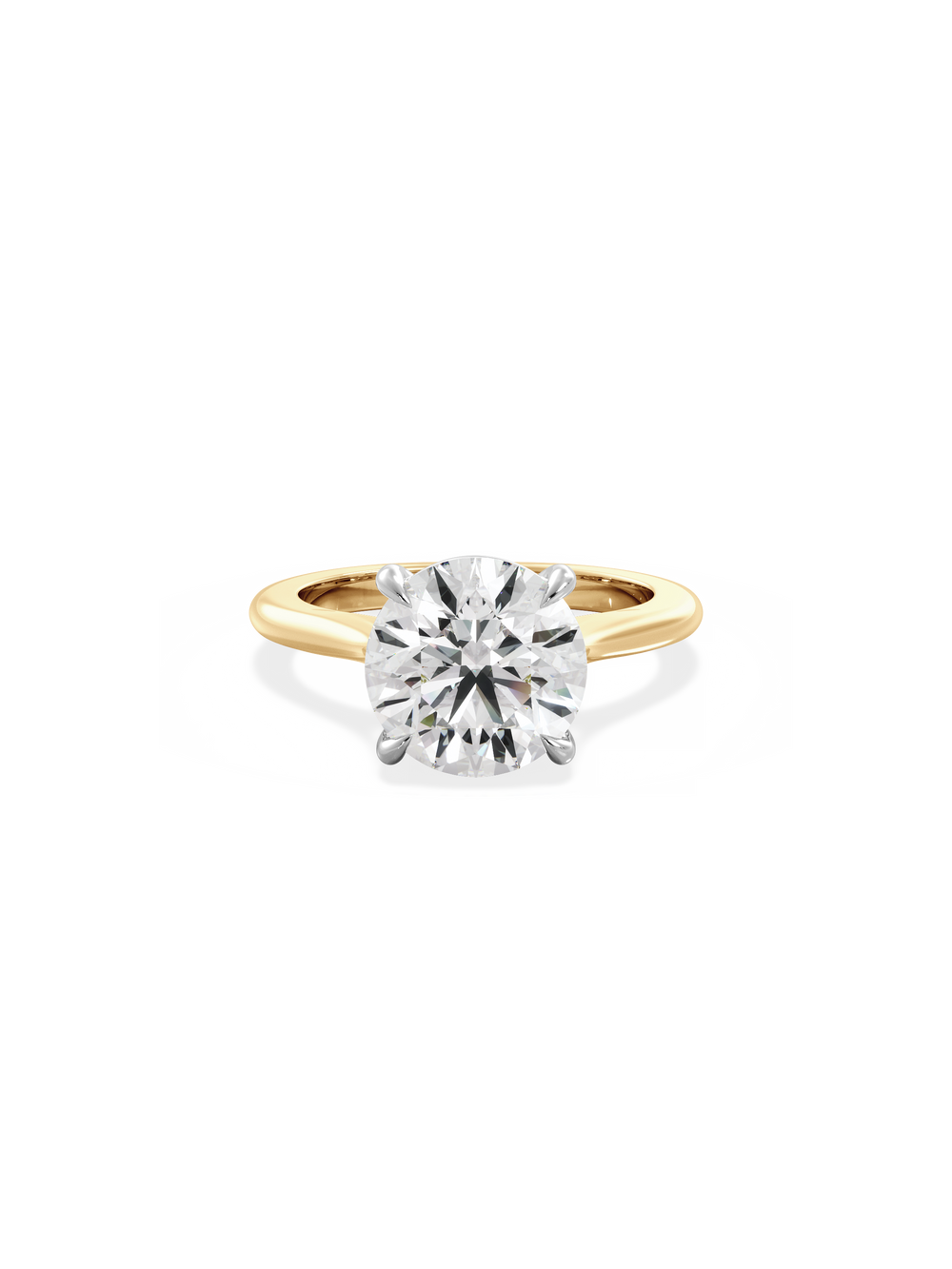 Round Classic Solitaire Ring - View 