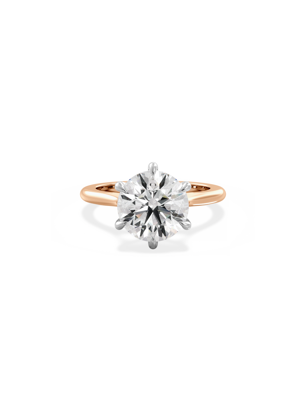 Round Classic Solitaire Ring - View 