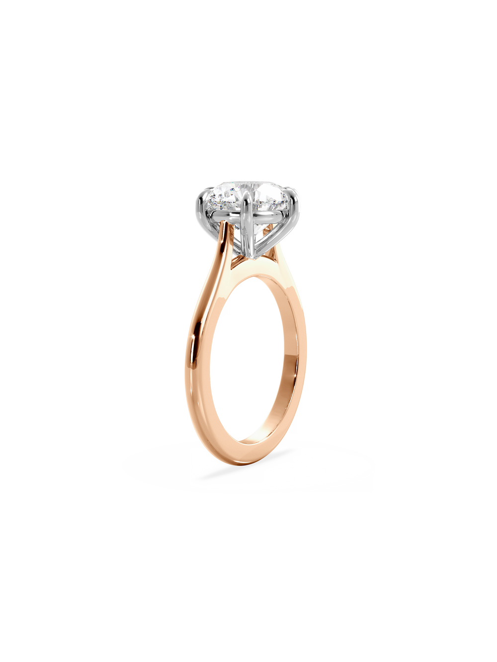 Round Classic Solitaire Ring - View 