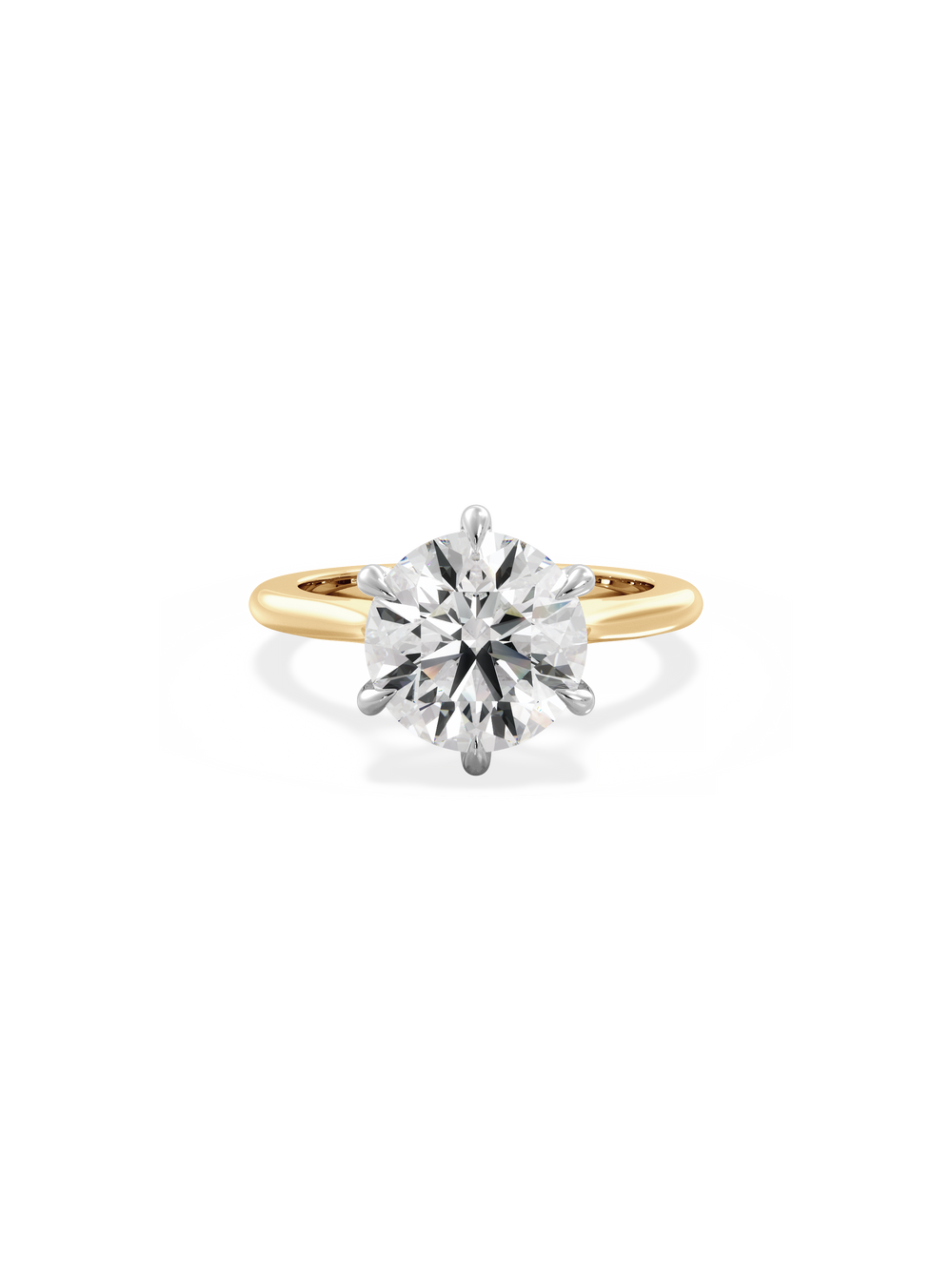 Round Classic Solitaire Ring - View 
