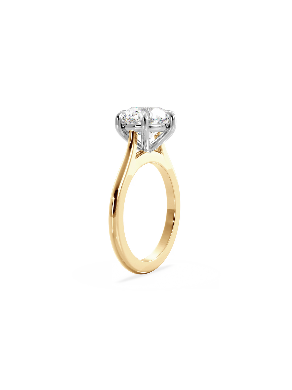 Round Classic Solitaire Ring - View 