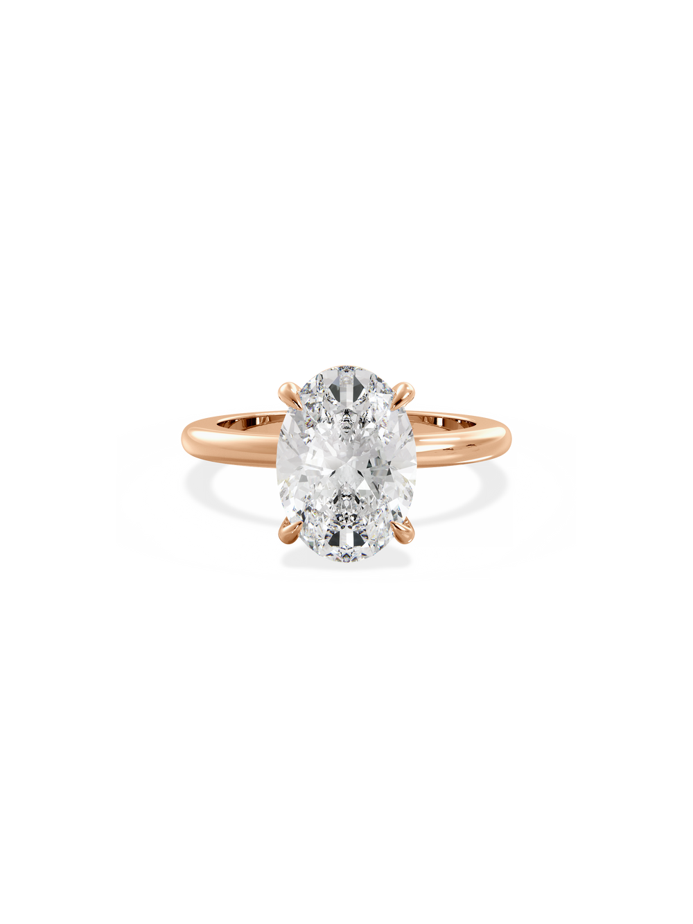 Oval Ceremonial Solitaire Ring - View 