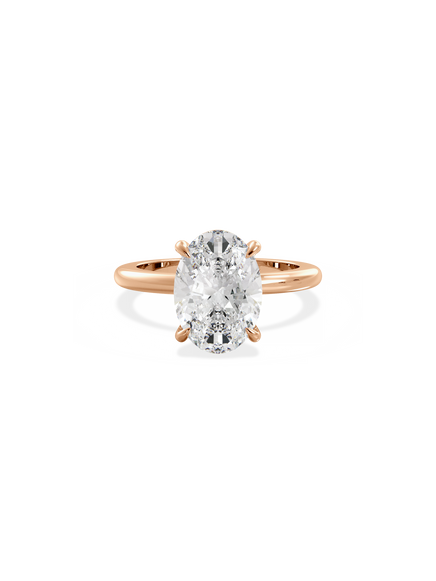 Oval Ceremonial Solitaire Ring