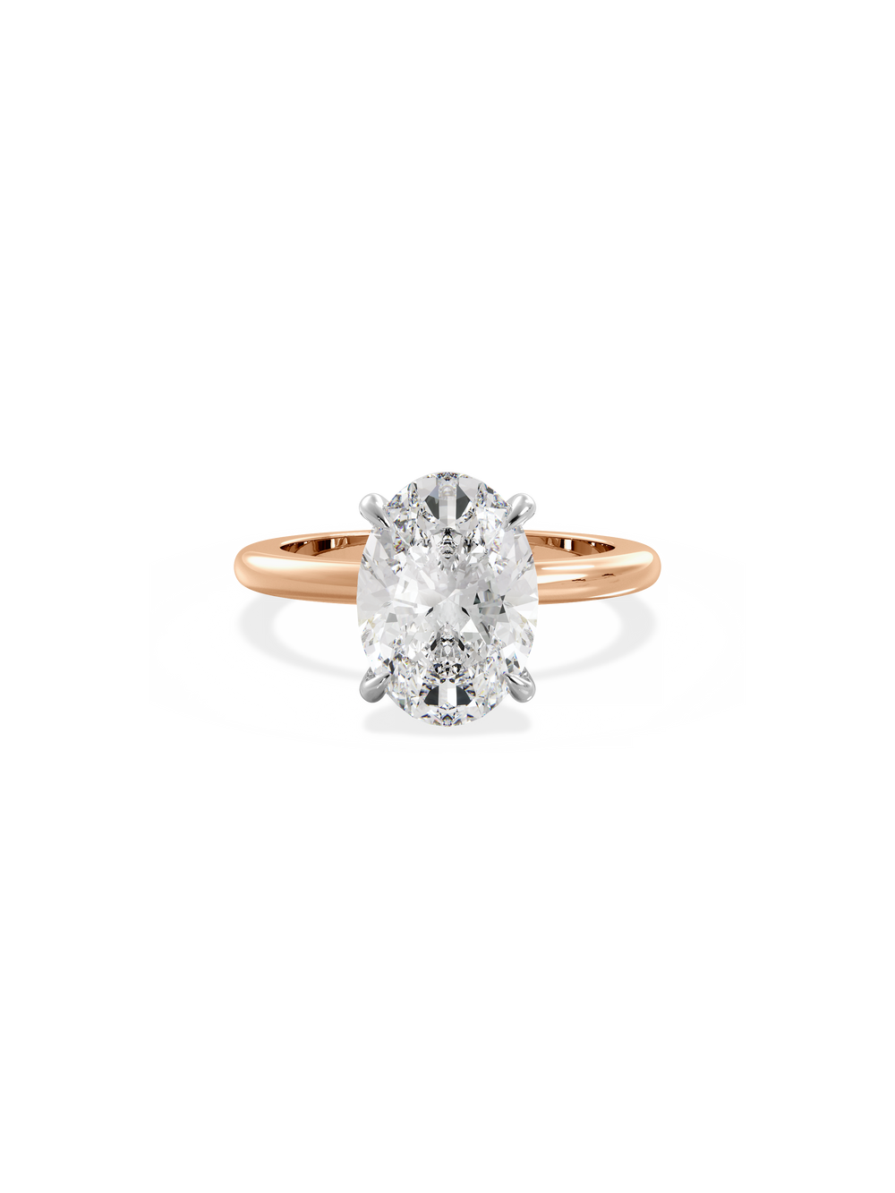 Oval Ceremonial Solitaire Ring - View 