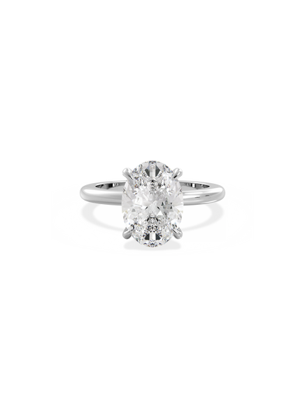 Oval Ceremonial Solitaire Ring