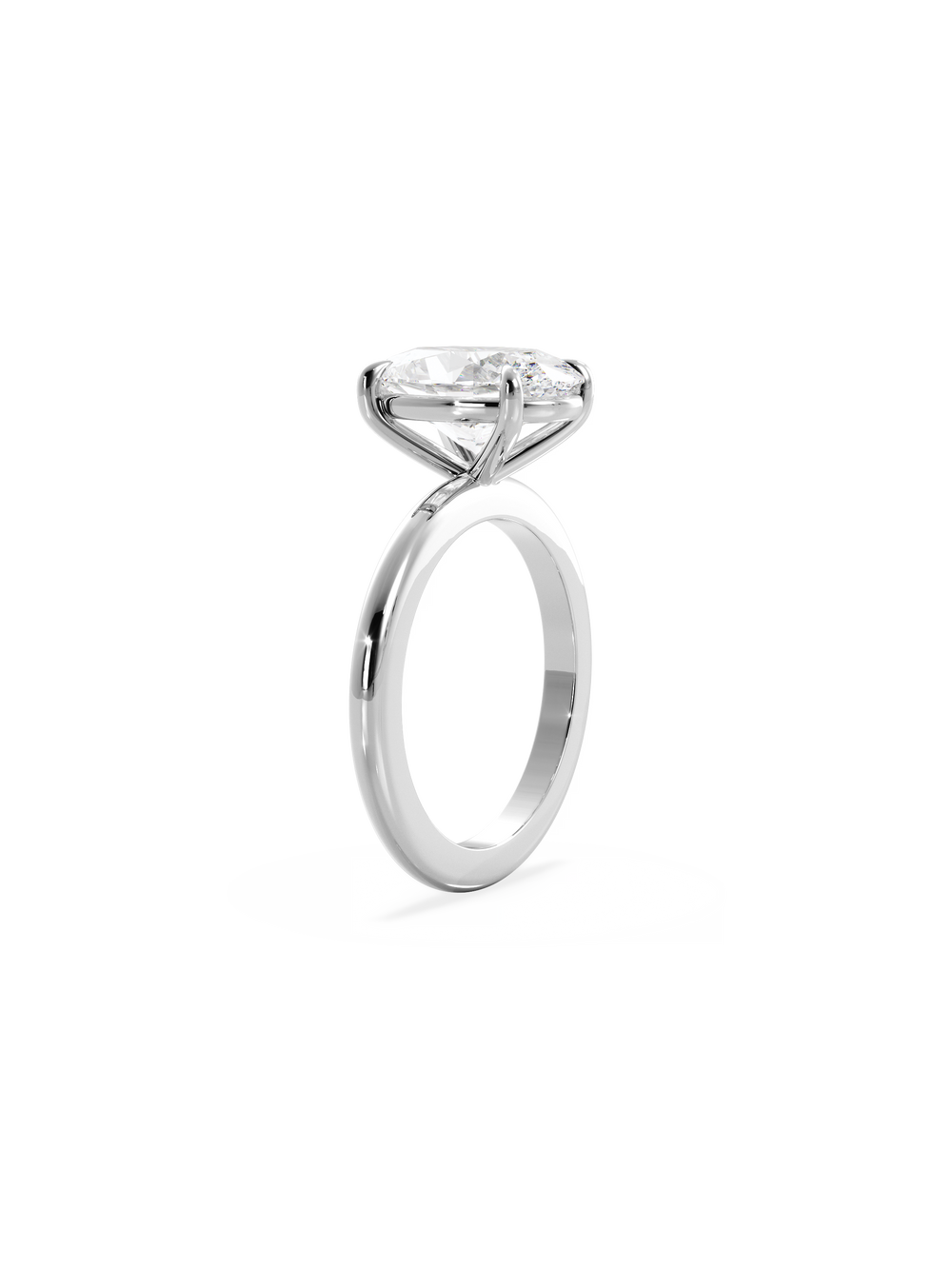 Oval Ceremonial Solitaire Ring - View 