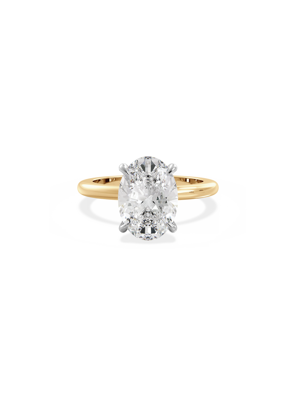 Oval Ceremonial Solitaire Ring - View 