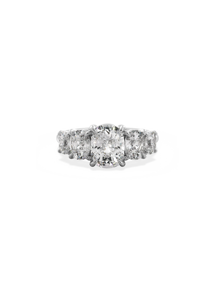 Elongated Cushion Signature Five-Stone Ring