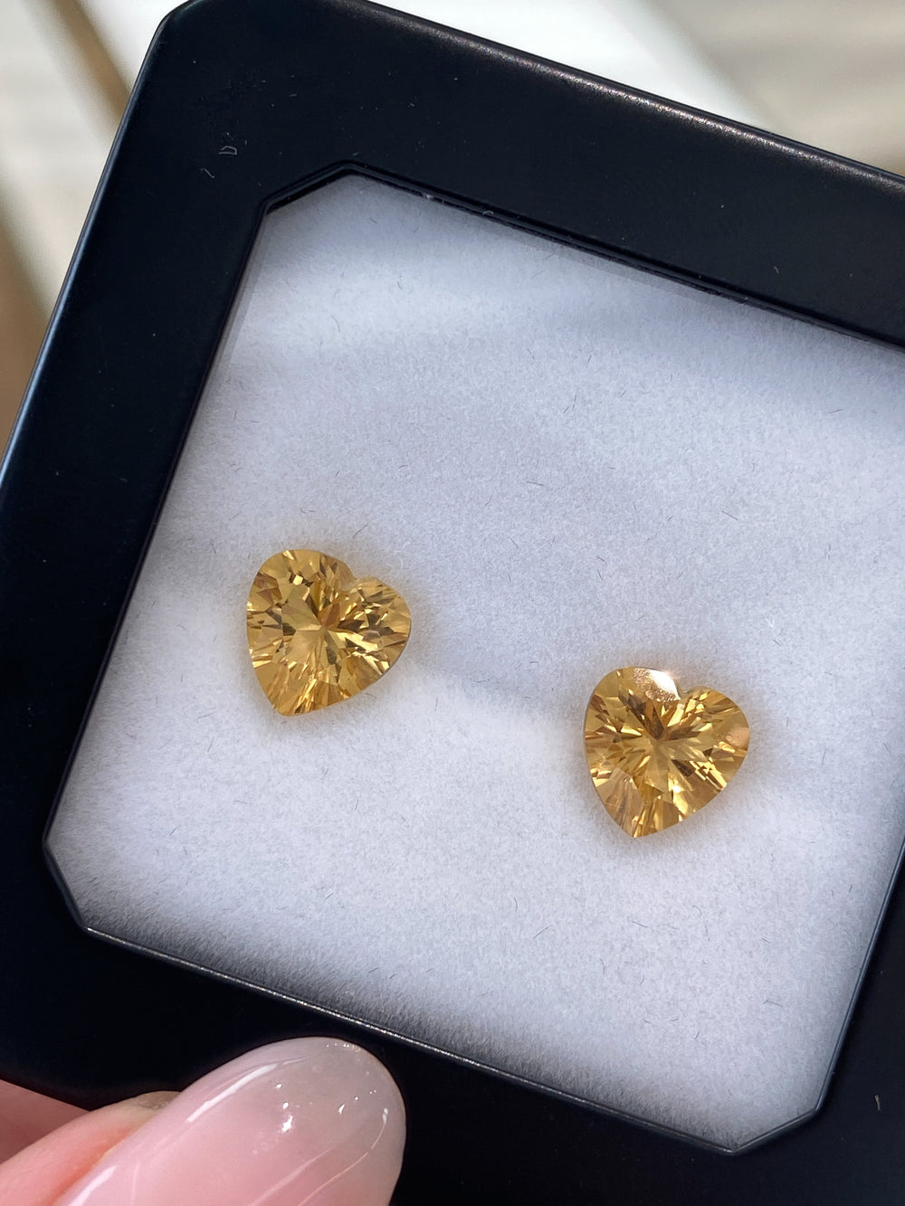 3.39cttw Heart Citrines - View 