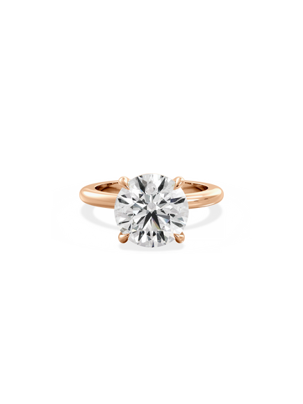 Round Ceremonial Solitaire Ring