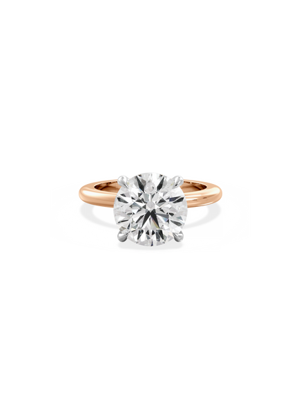 Round Ceremonial Solitaire Ring