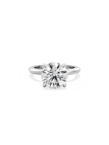 Round Ceremonial Solitaire Ring