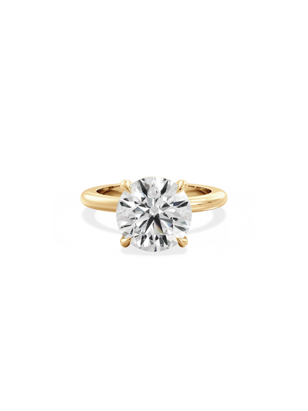 Round Ceremonial Solitaire Ring
