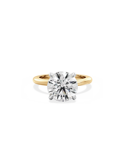 Round Ceremonial Solitaire Ring