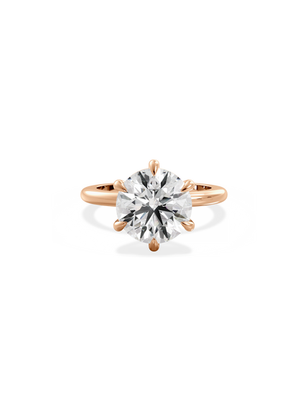 Round Ceremonial Solitaire Ring