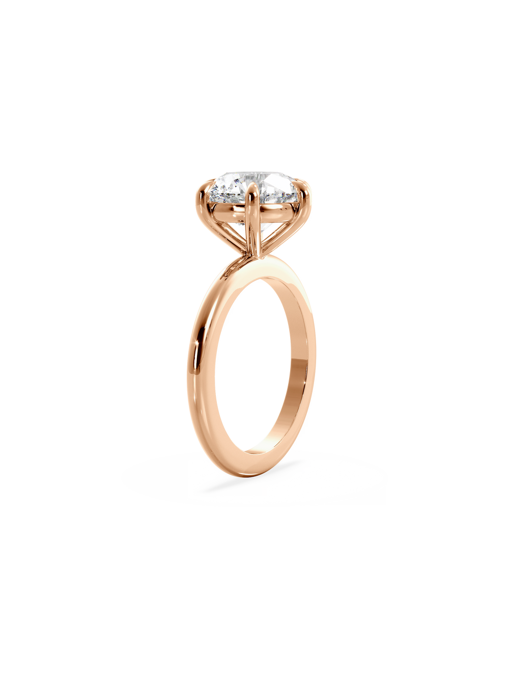 Round Ceremonial Solitaire Ring - View 