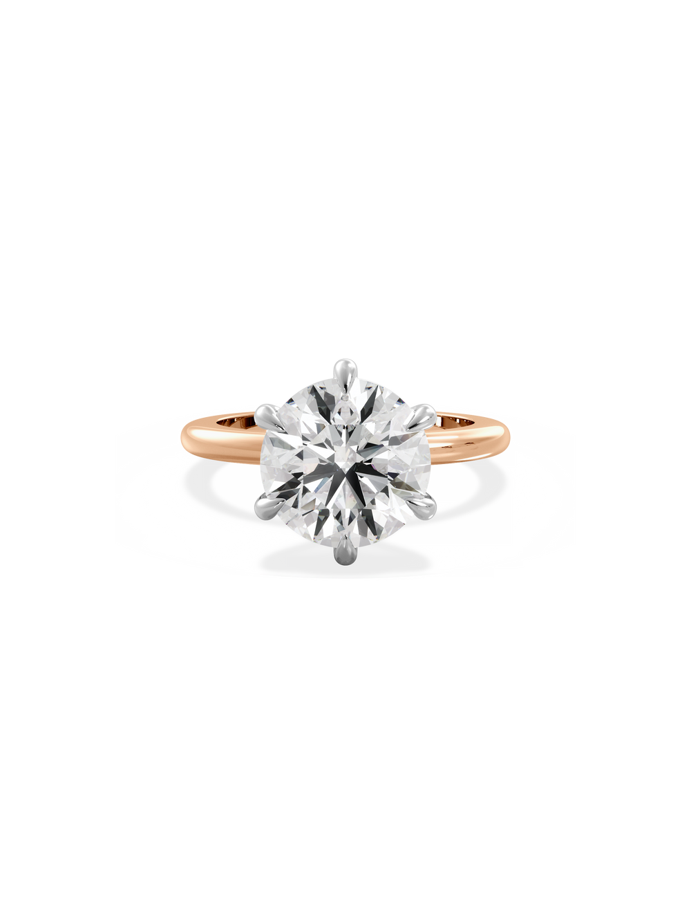 Round Ceremonial Solitaire Ring - View 