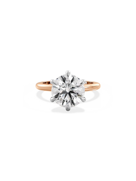 Round Ceremonial Solitaire Ring