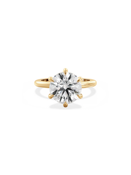 Round Ceremonial Solitaire Ring