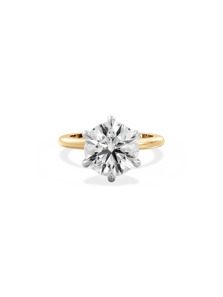 Round Ceremonial Solitaire Ring