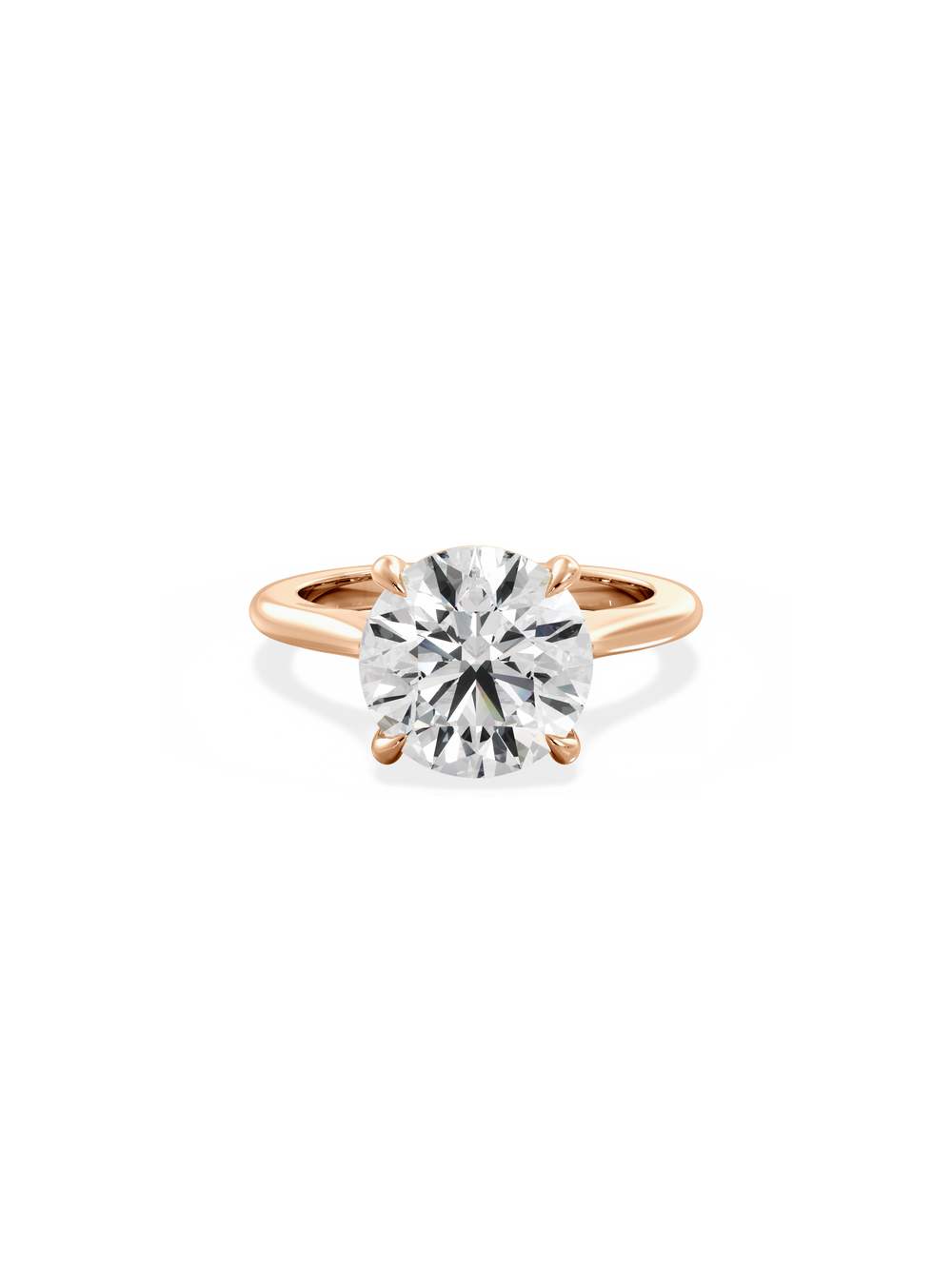 Round Classic Solitaire Ring - View 
