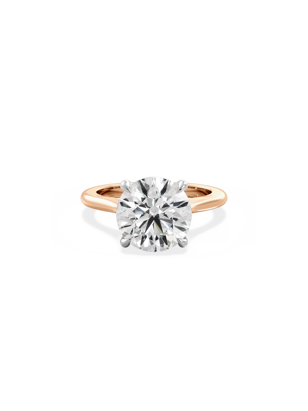 Round Classic Solitaire Ring - View 