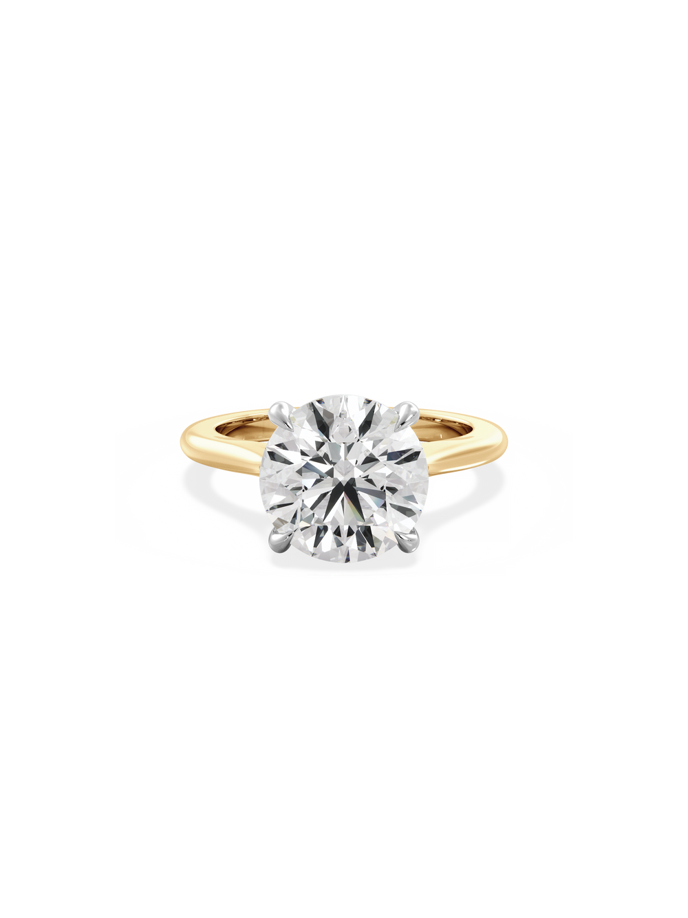 Round Classic Solitaire Ring - View 