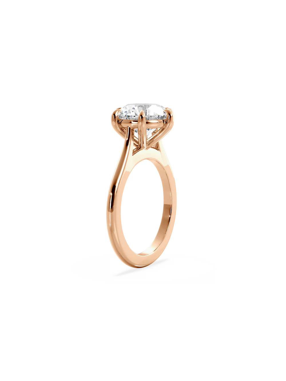 Round Classic Solitaire Ring - View 