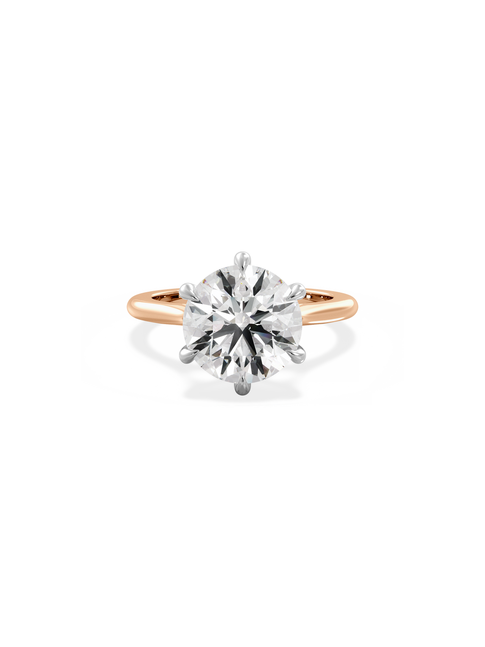 Round Classic Solitaire Ring - View 