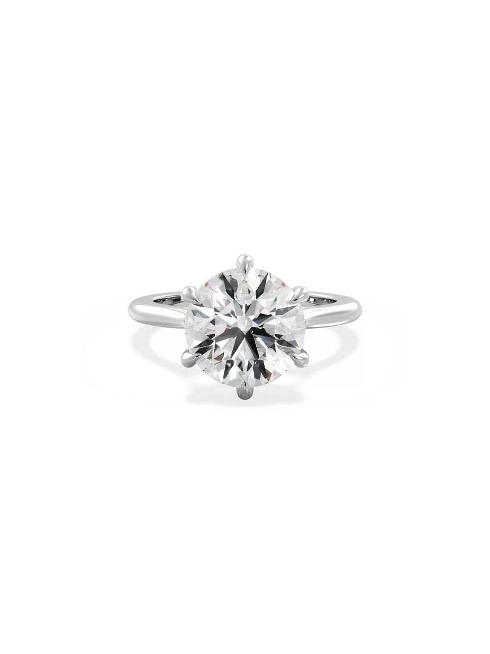 Round Classic Solitaire Ring - View 