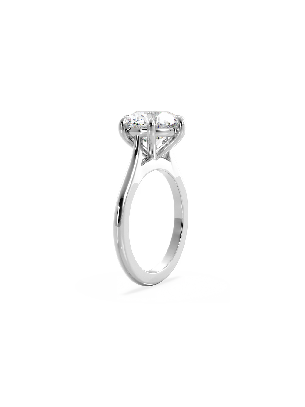 Round Classic Solitaire Ring - View 