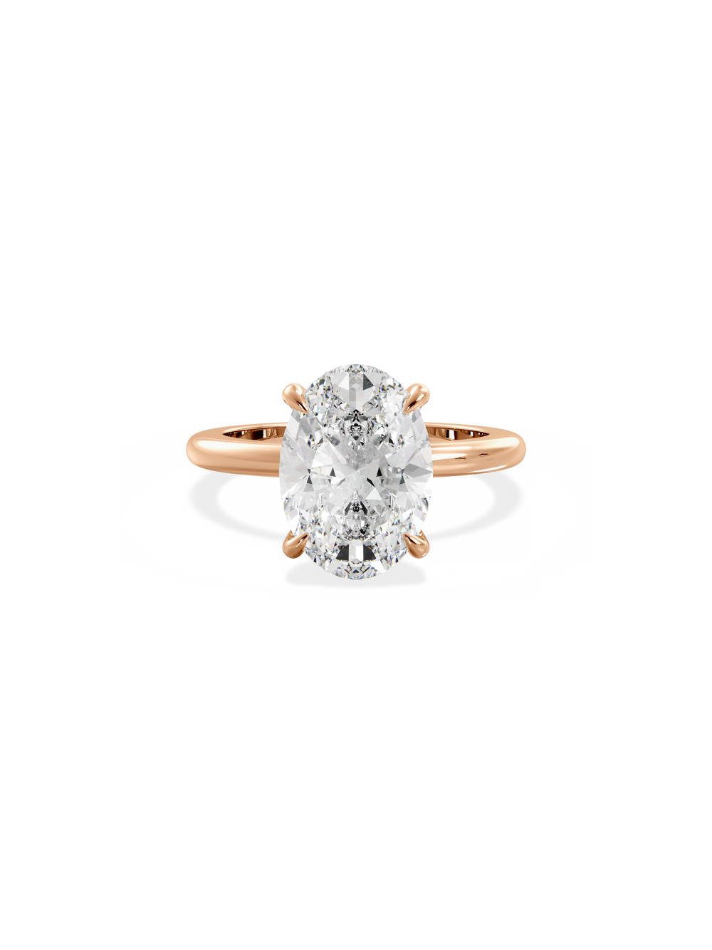 Oval Ceremonial Solitaire Ring - View 