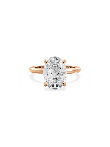 Oval Ceremonial Solitaire Ring