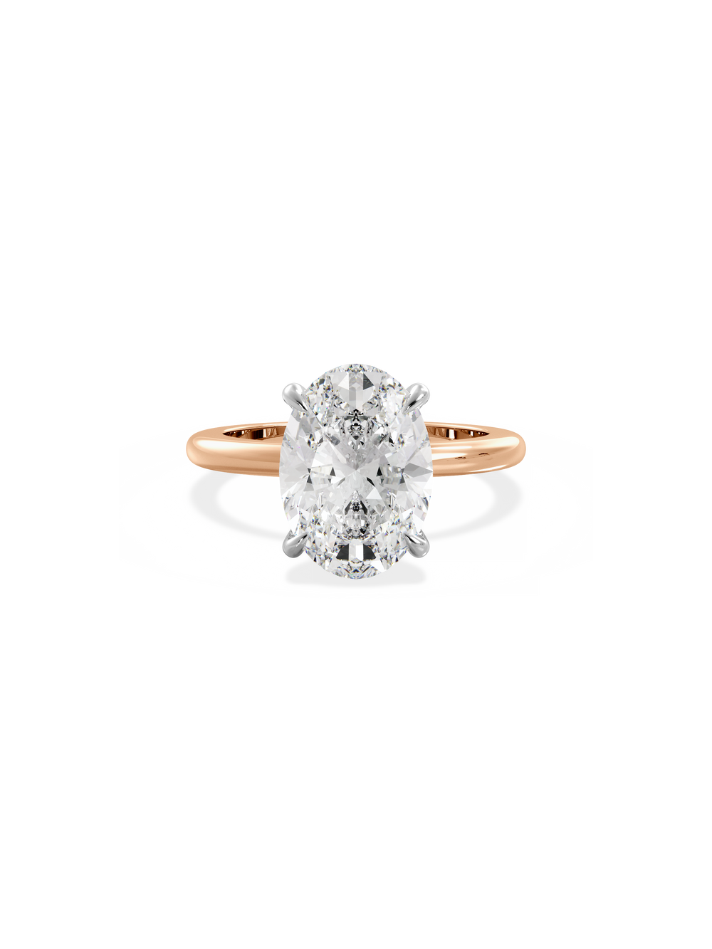 Oval Ceremonial Solitaire Ring - View 